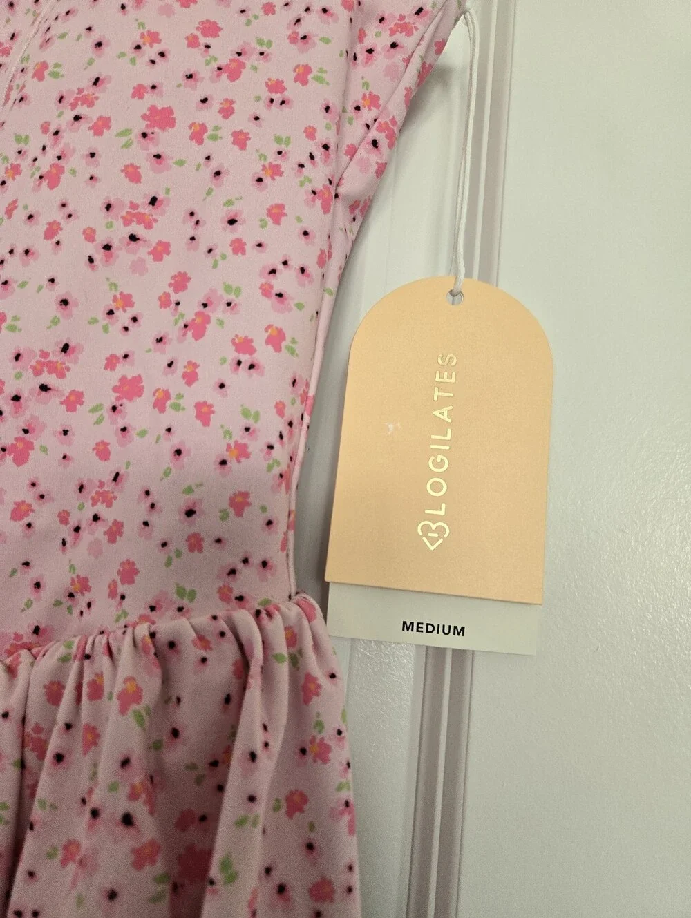 NWT Blogilates Women's Mommy & Me Princess Bow Back Dress, Pink Floral Print - Picture 11 of 14
